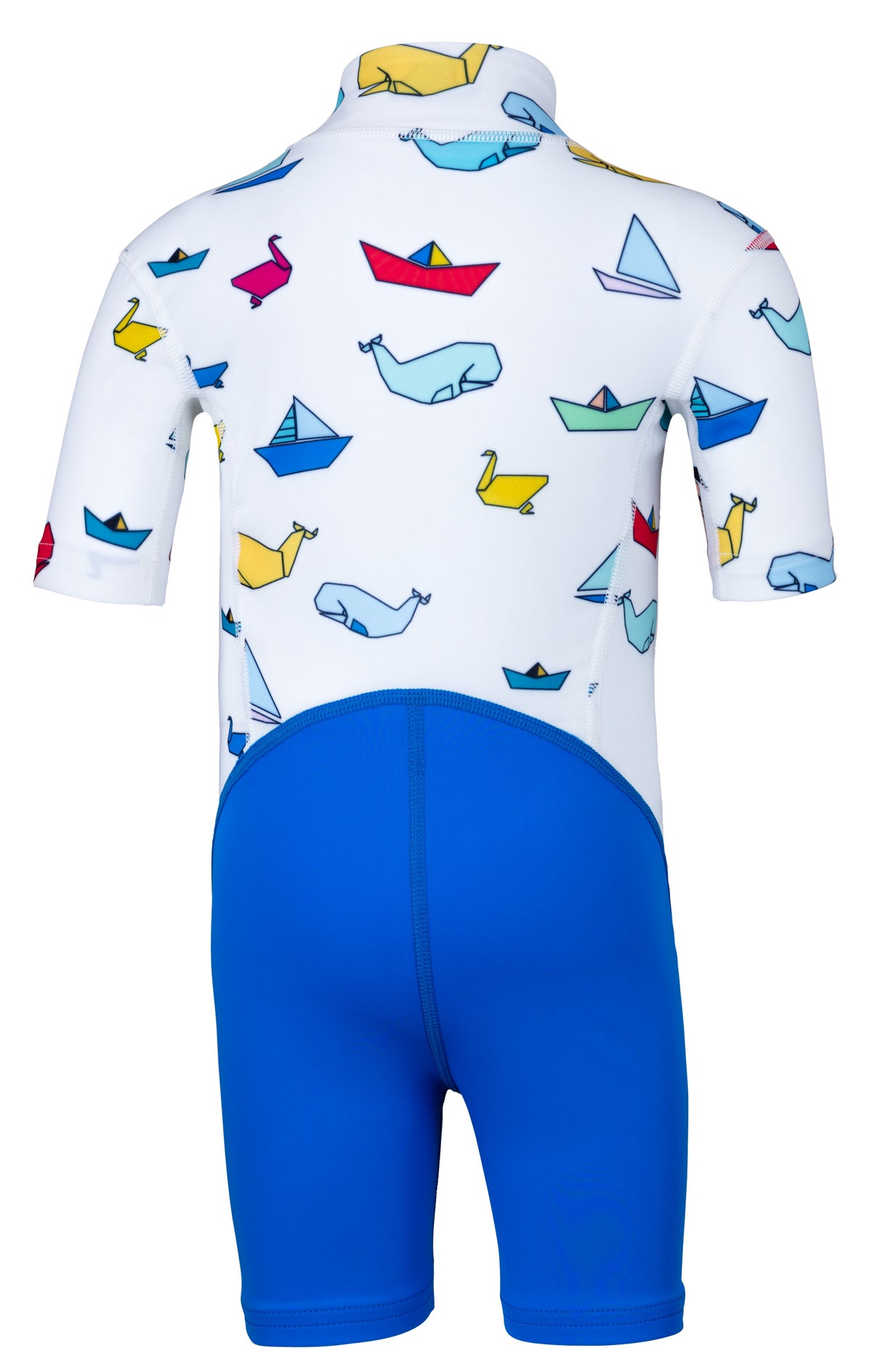 Hyphen Schwimmanzug Shorty ’traffic white/cielo UV Schutz 80