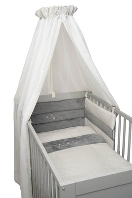 BeBe´s Collection 3-teilig Bettset - Sternchen grau