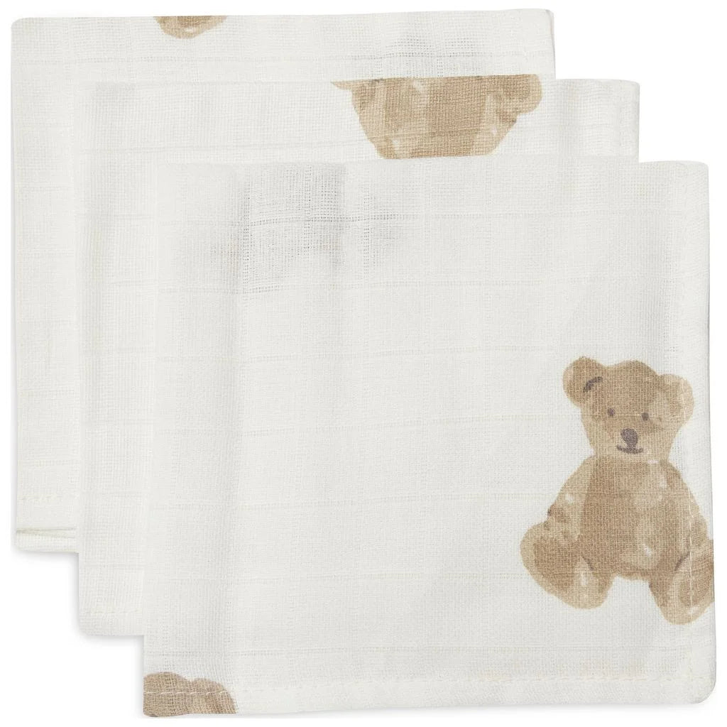 Jollein Spucktücher Hydrophill Teddy Bear  3er Pack