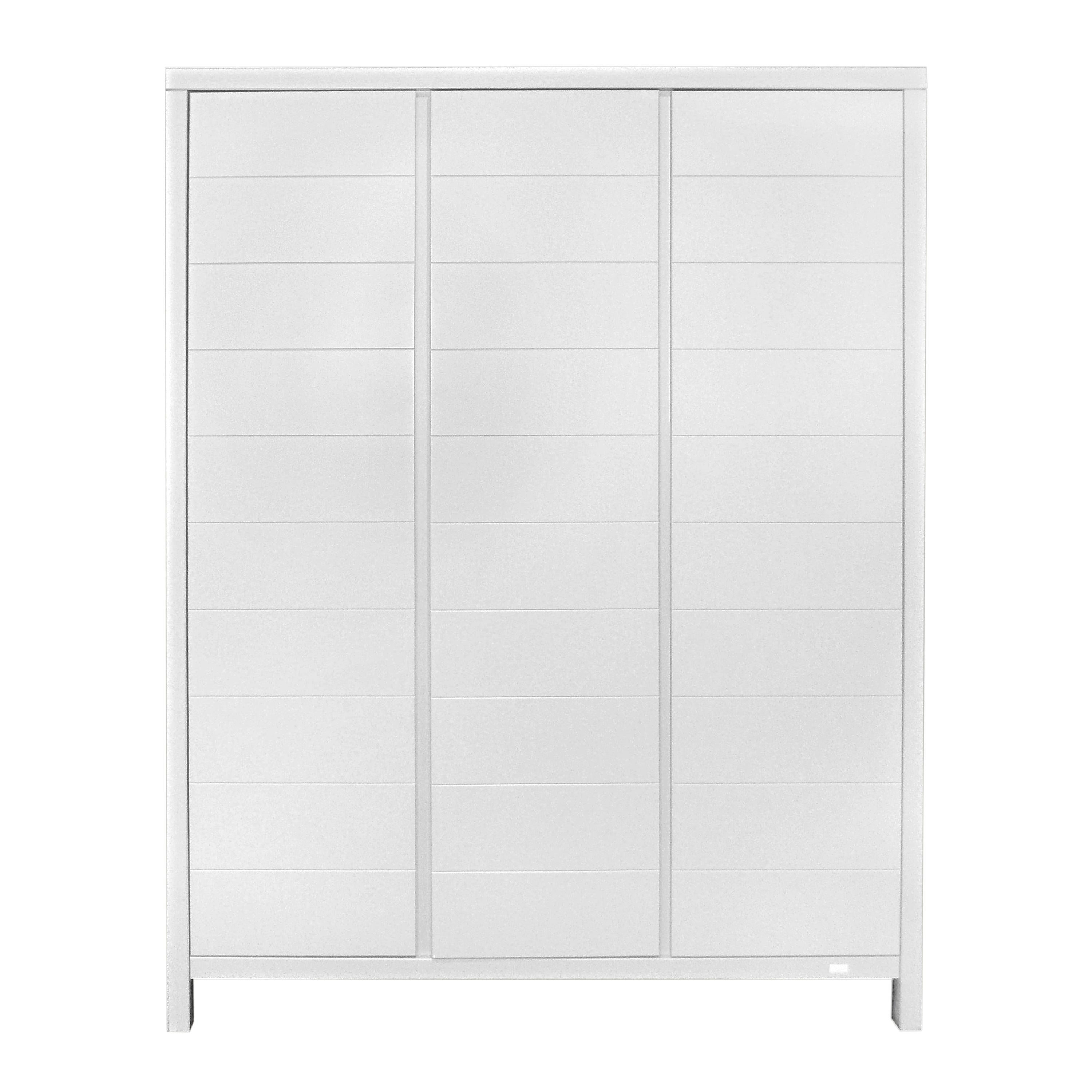Quax Stripes Kleiderschrank 3-türig white