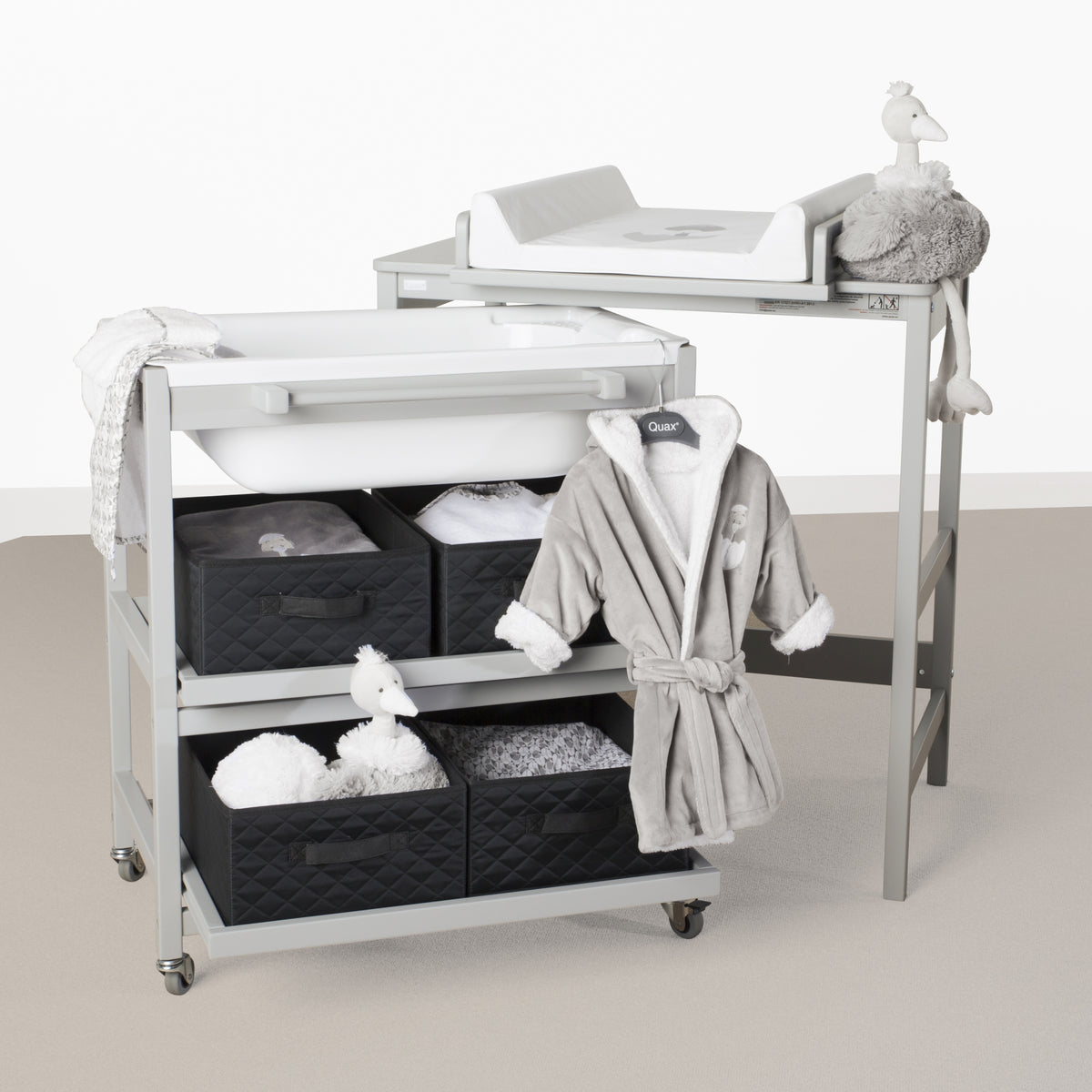 Quax Bade-Wickel-Kombination Smart griffin grey