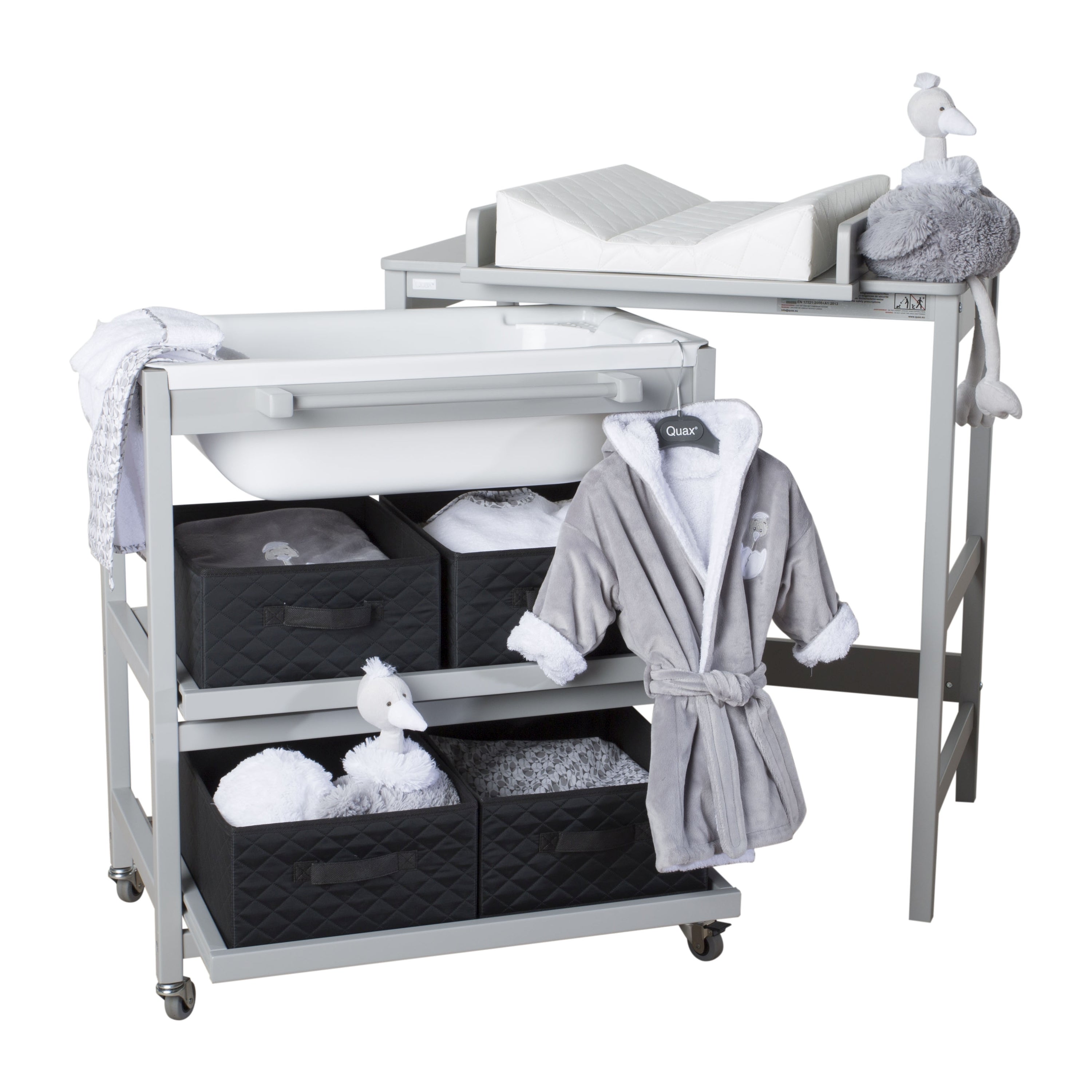 Quax Bade-Wickel-Kombination Smart griffin grey
