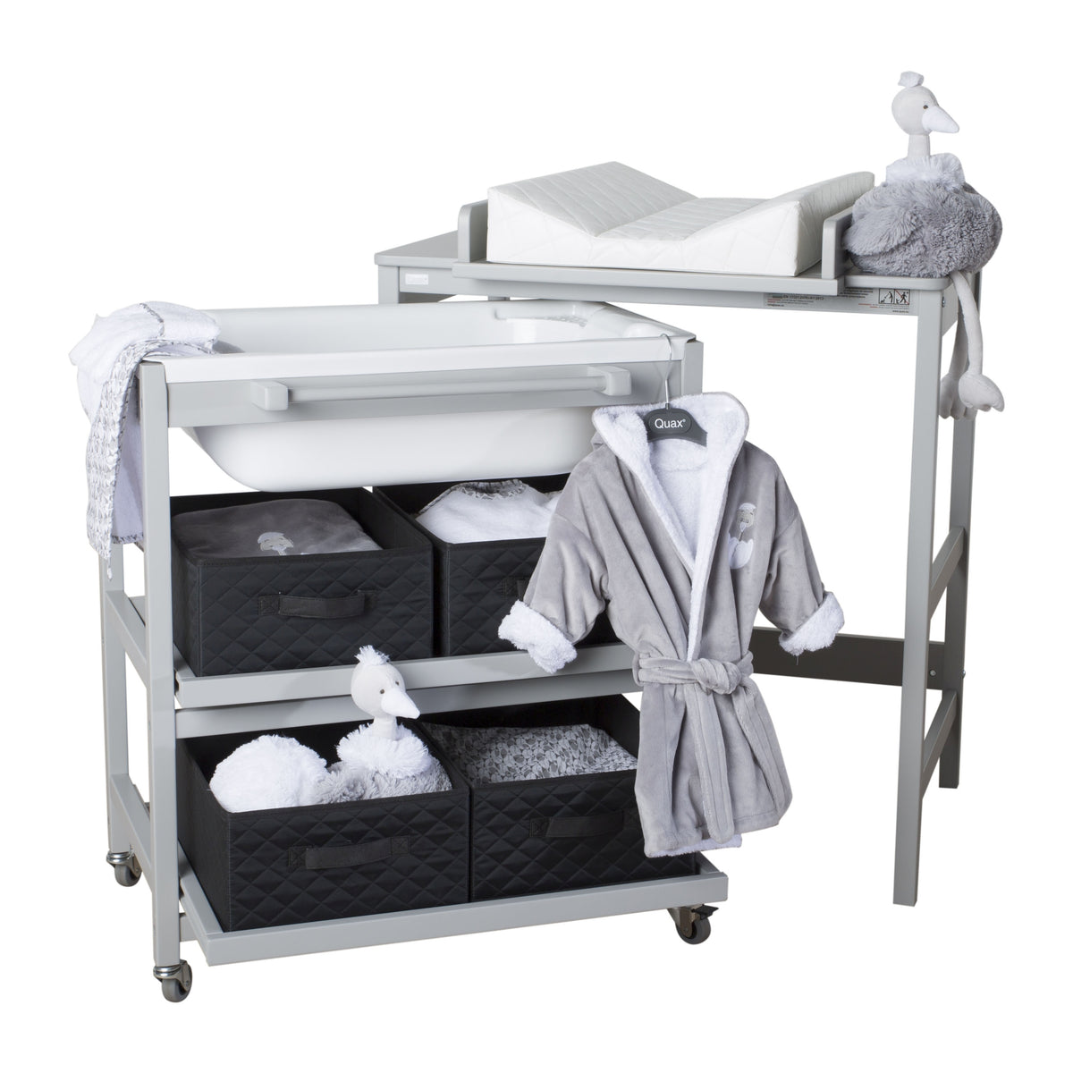 Quax Bade-Wickel-Kombination Smart griffin grey