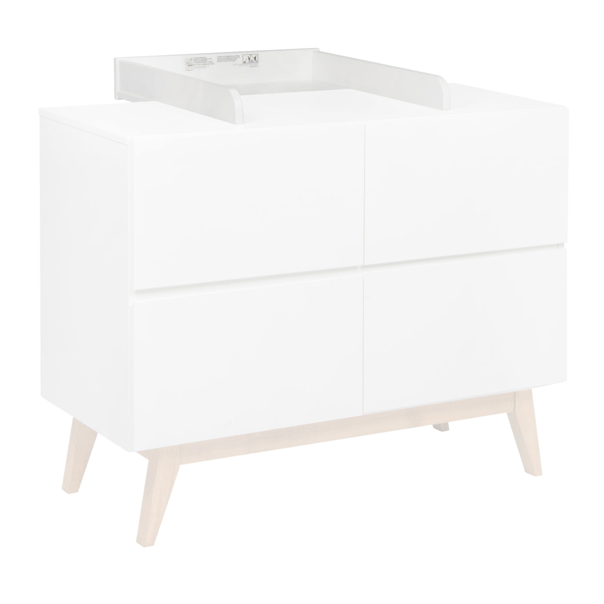 Quax Trendy Wickelkommode inkl. Wickelaufsatz white