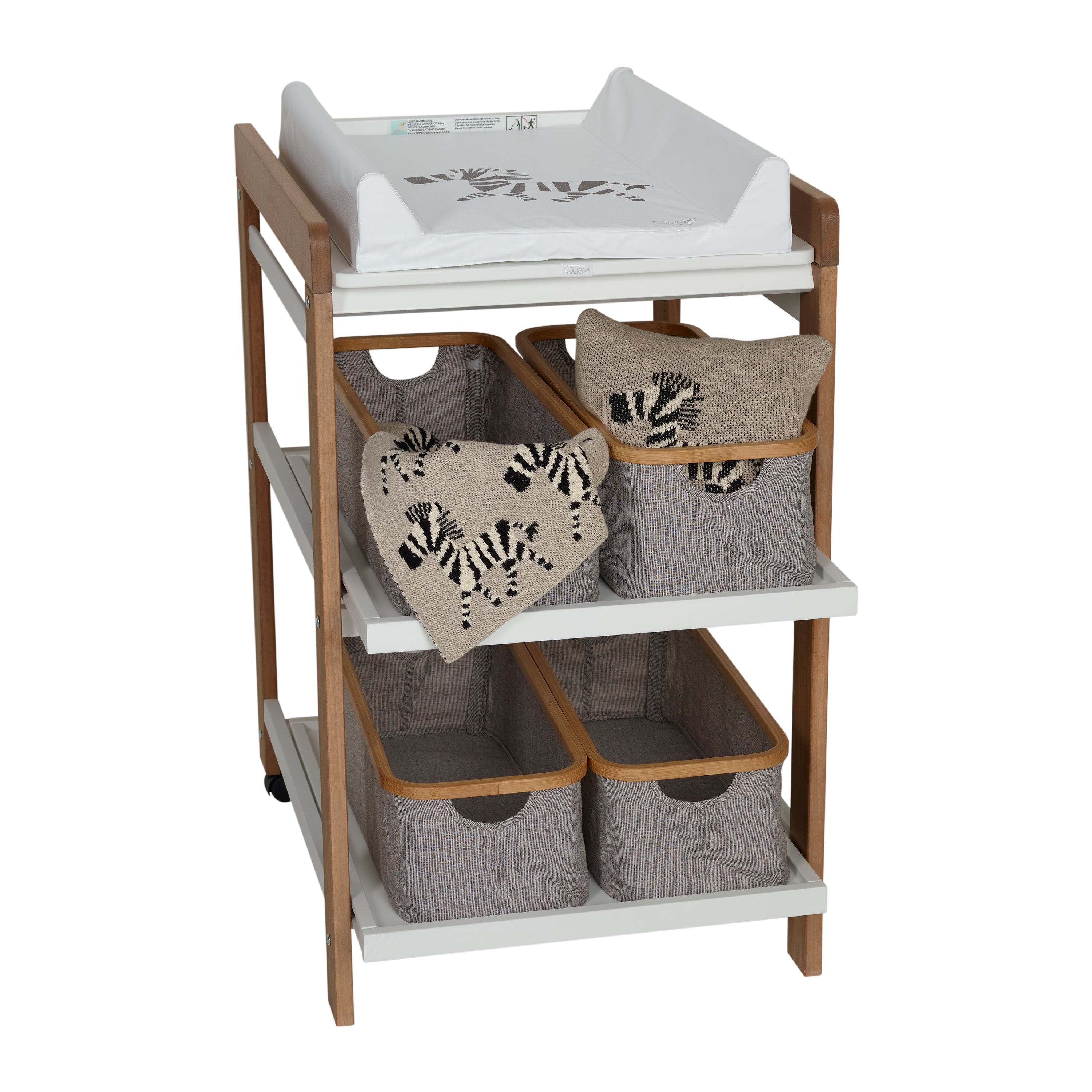 Quax Wickelkissen 70 x 50 cm Zebra