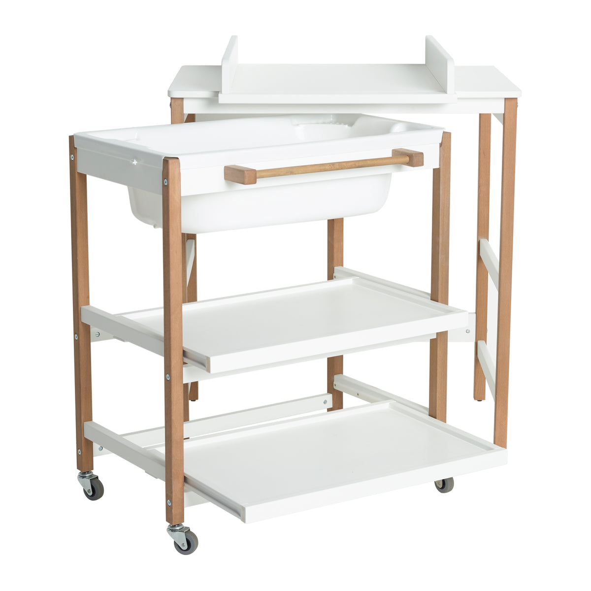Quax Bade-Wickel-Kombination Smart white-natural