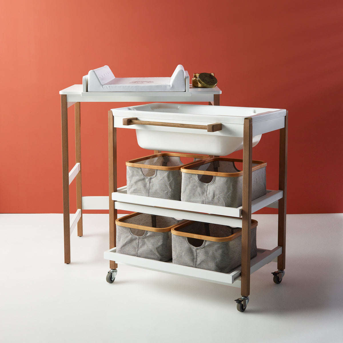 Quax Bade-Wickel-Kombination Smart white-natural