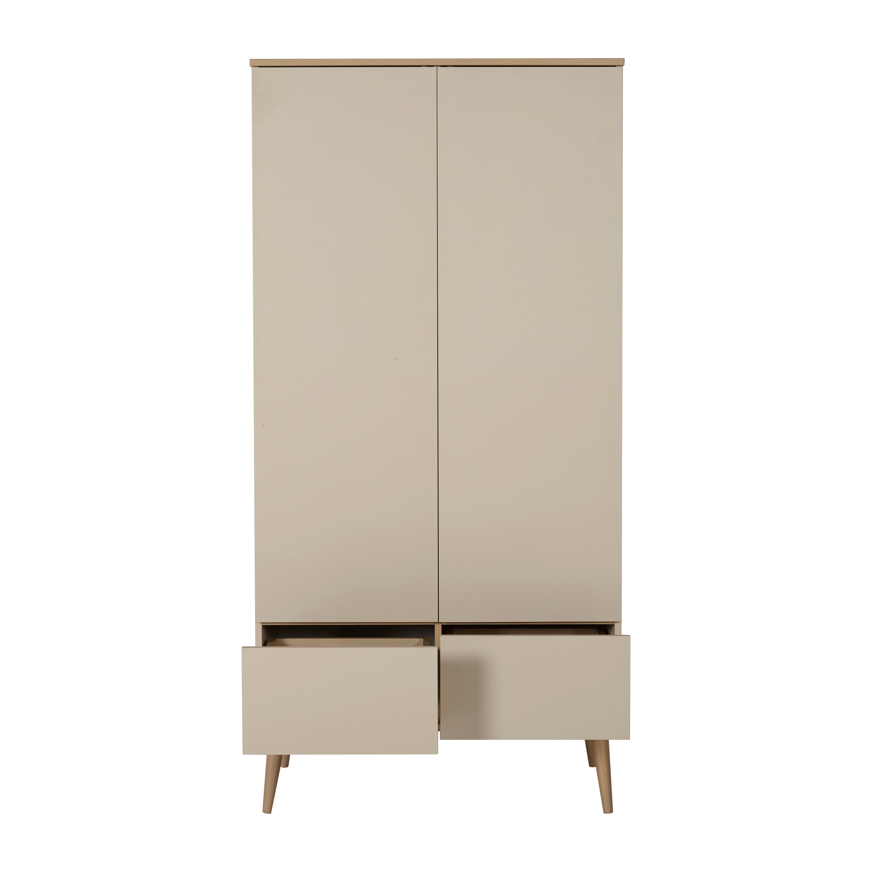 Quax Flow Kleiderschrank 2-türig clay