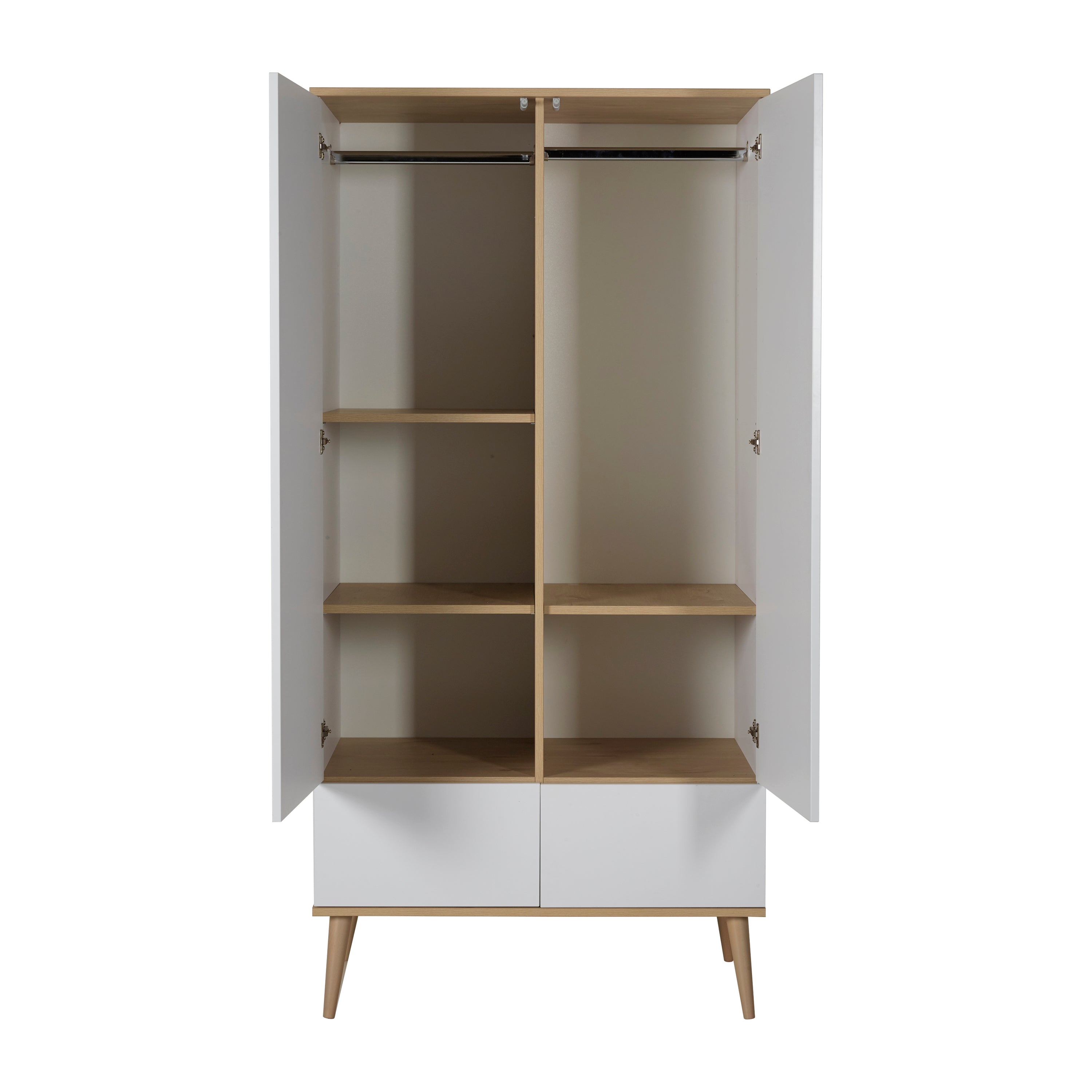 Quax Flow Kleiderschrank 2-türig white