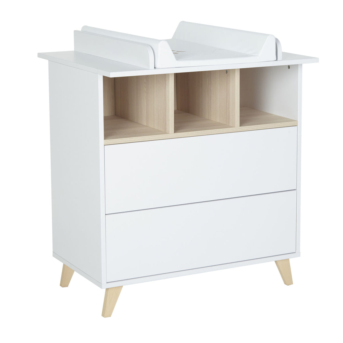 Quax Loft Wickelkommode inkl. Wickelaufsatz white