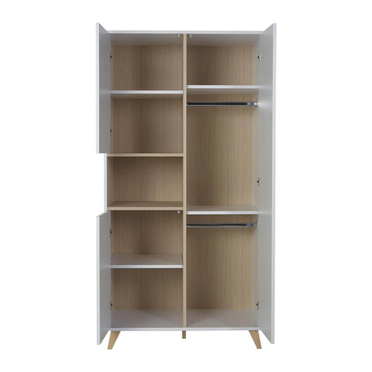 Quax Loft Kleiderschrank 2-türig white