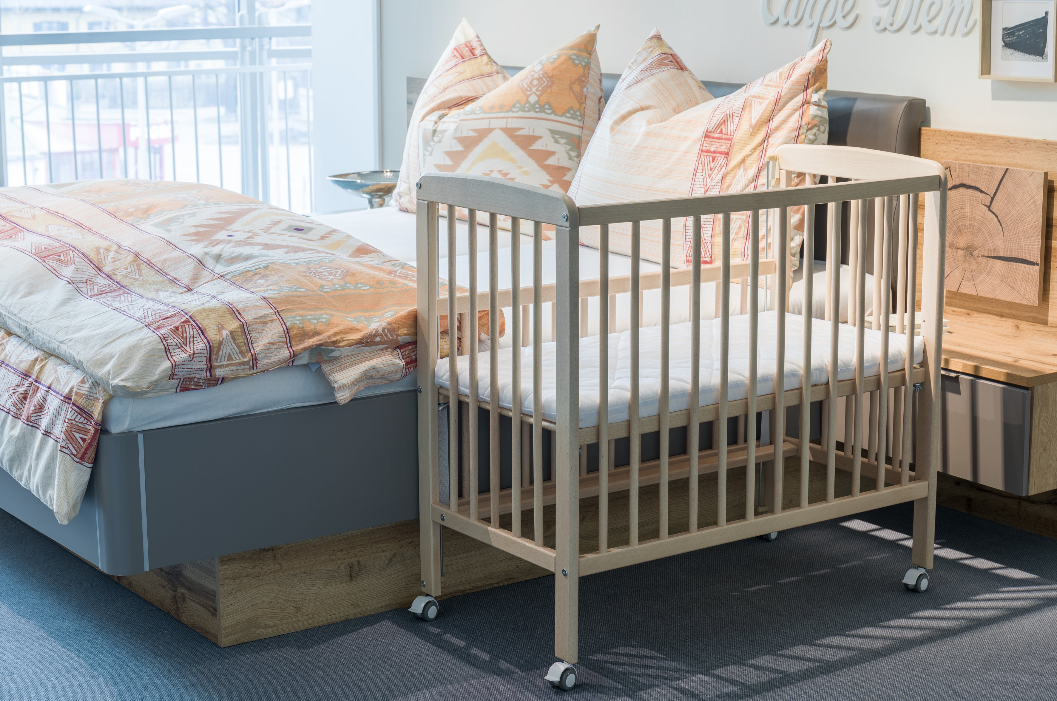 Fillikid Beistellbett 90x45 cm Nino natur