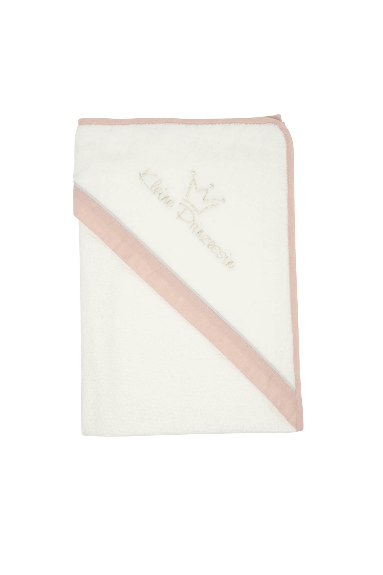 BeBe's Collection Kapuzenbadetuch 100x100cm Kleine Prinzessin