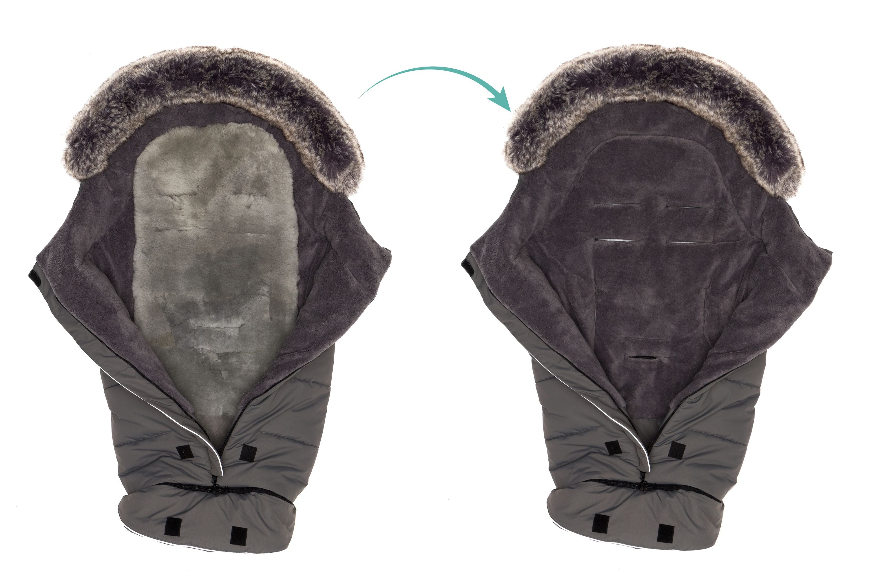 Fillikid Winterfusssack Mavensi grau