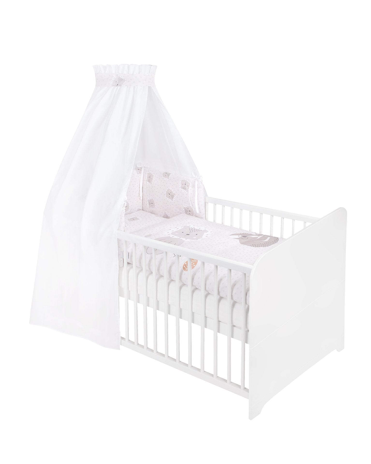 JULIUS ZÖLLNER 3-tlg. Bettset - Löwe & Faultier