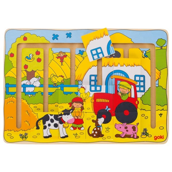 Goki Schiebepuzzle Unser Bauernhof