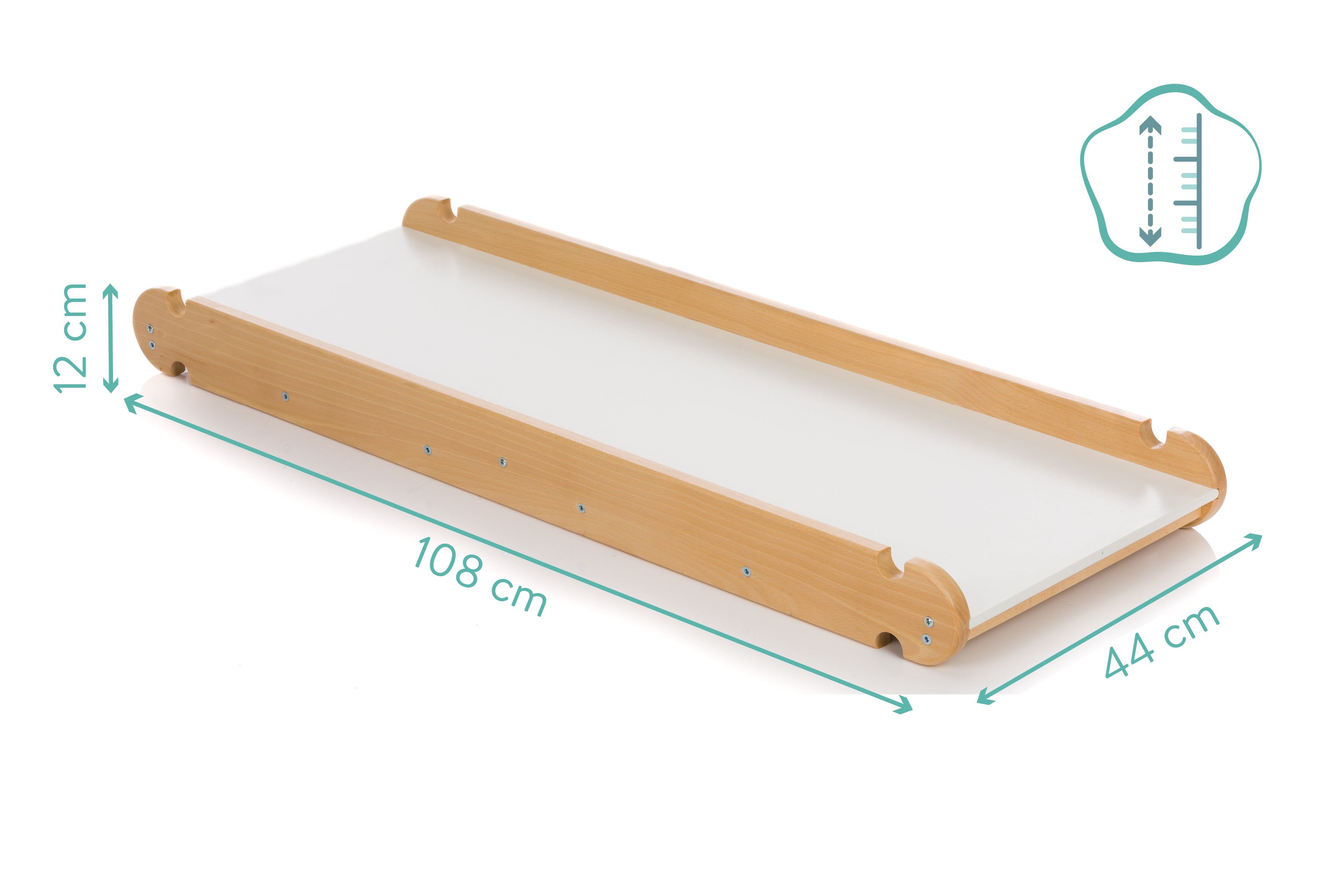 Fillikid Kletterdreieck mit Rutschbrett natur