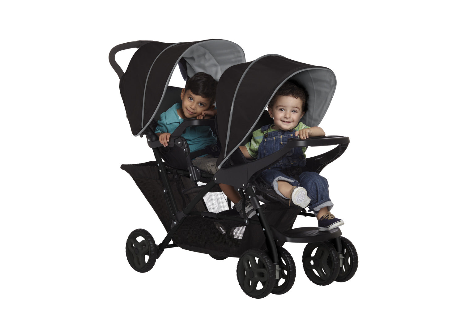 Graco Stadium Duo Geschwisterkinderwagen black grey