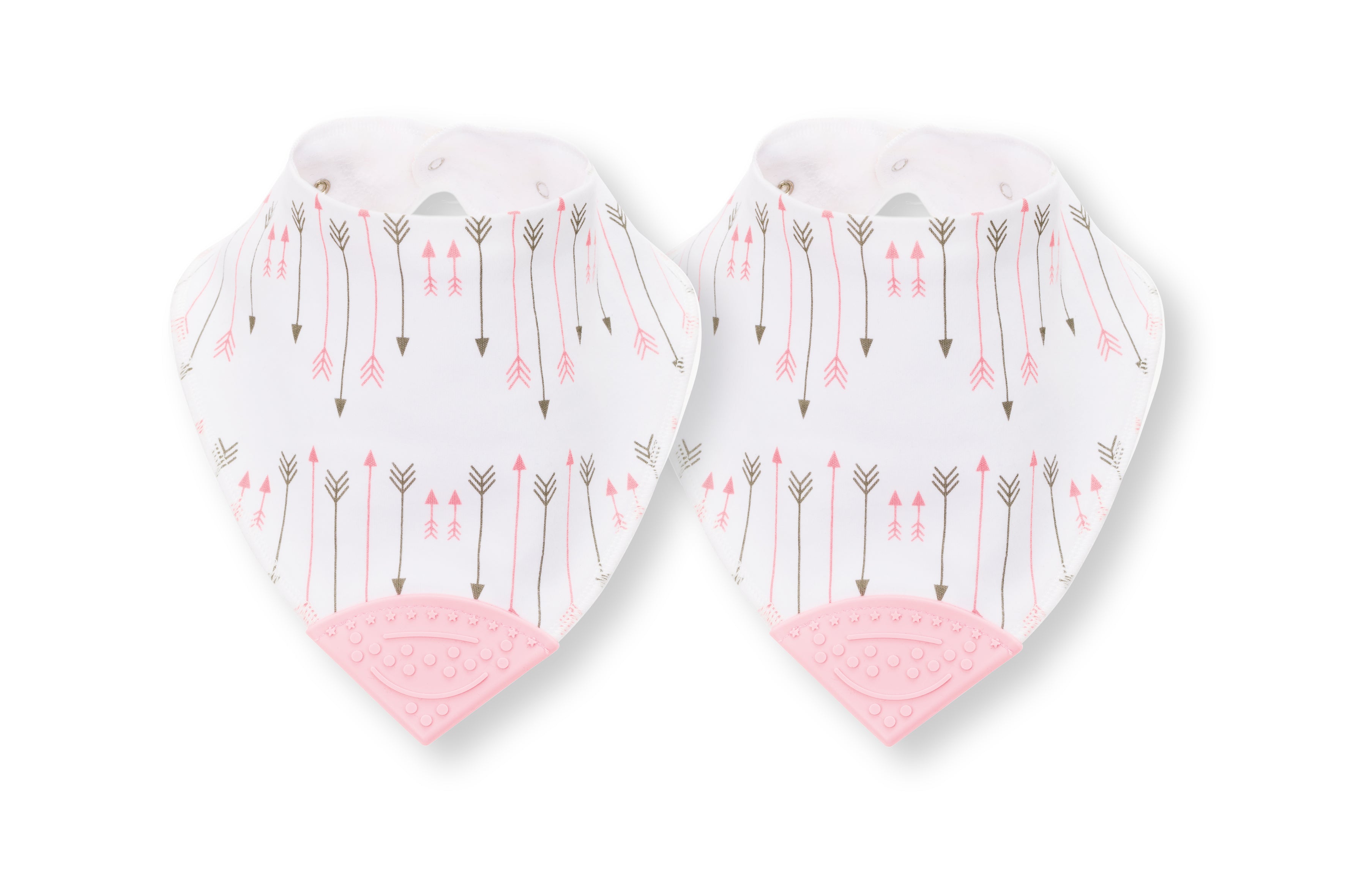 Fillikid Dreieckstuch mit Beissspitze Pfeile pink 2er Pack