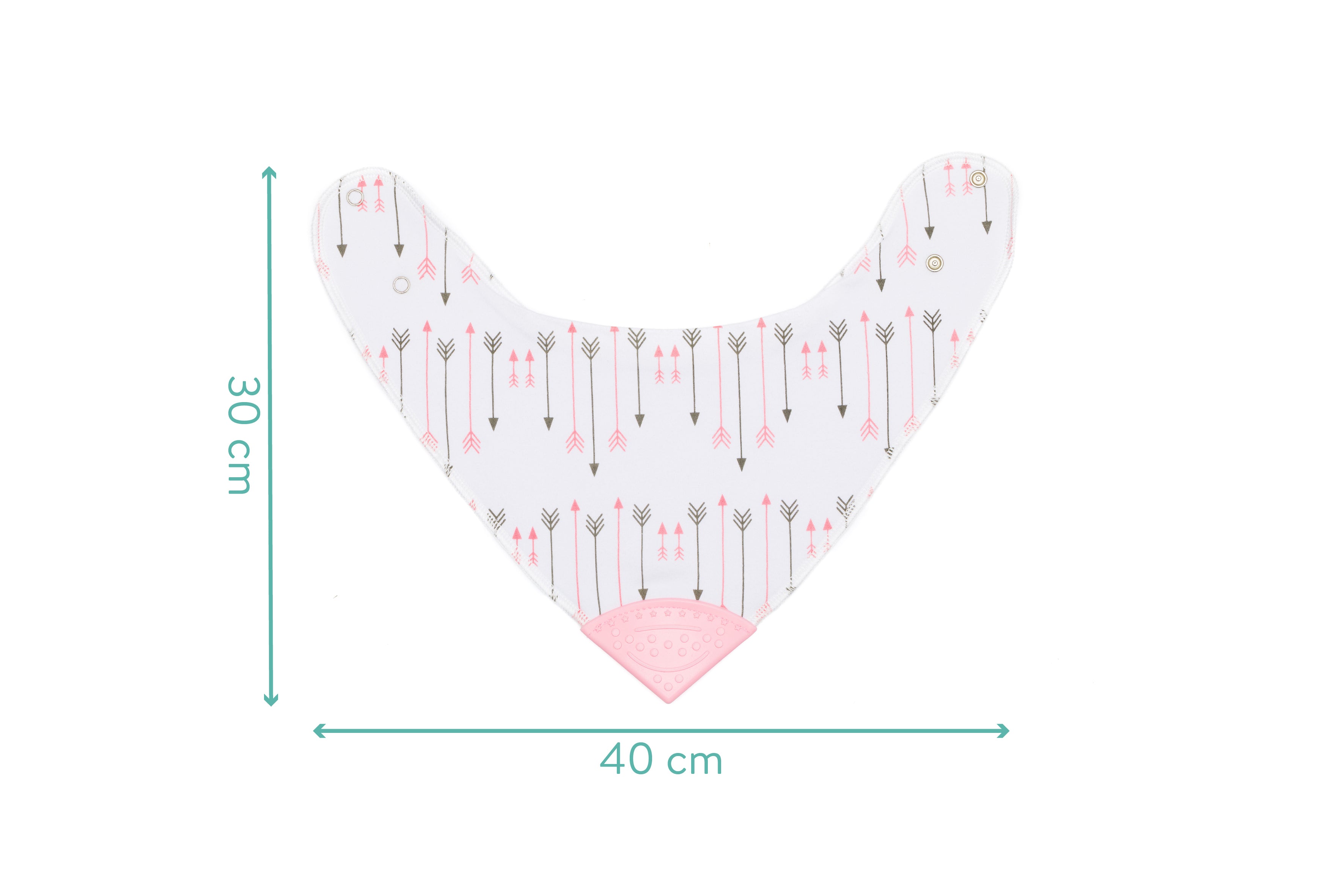 Fillikid Dreieckstuch mit Beissspitze Pfeile pink 2er Pack