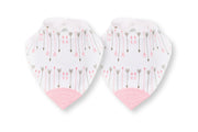 Fillikid Dreieckstuch mit Beissspitze Pfeile pink 2er Pack