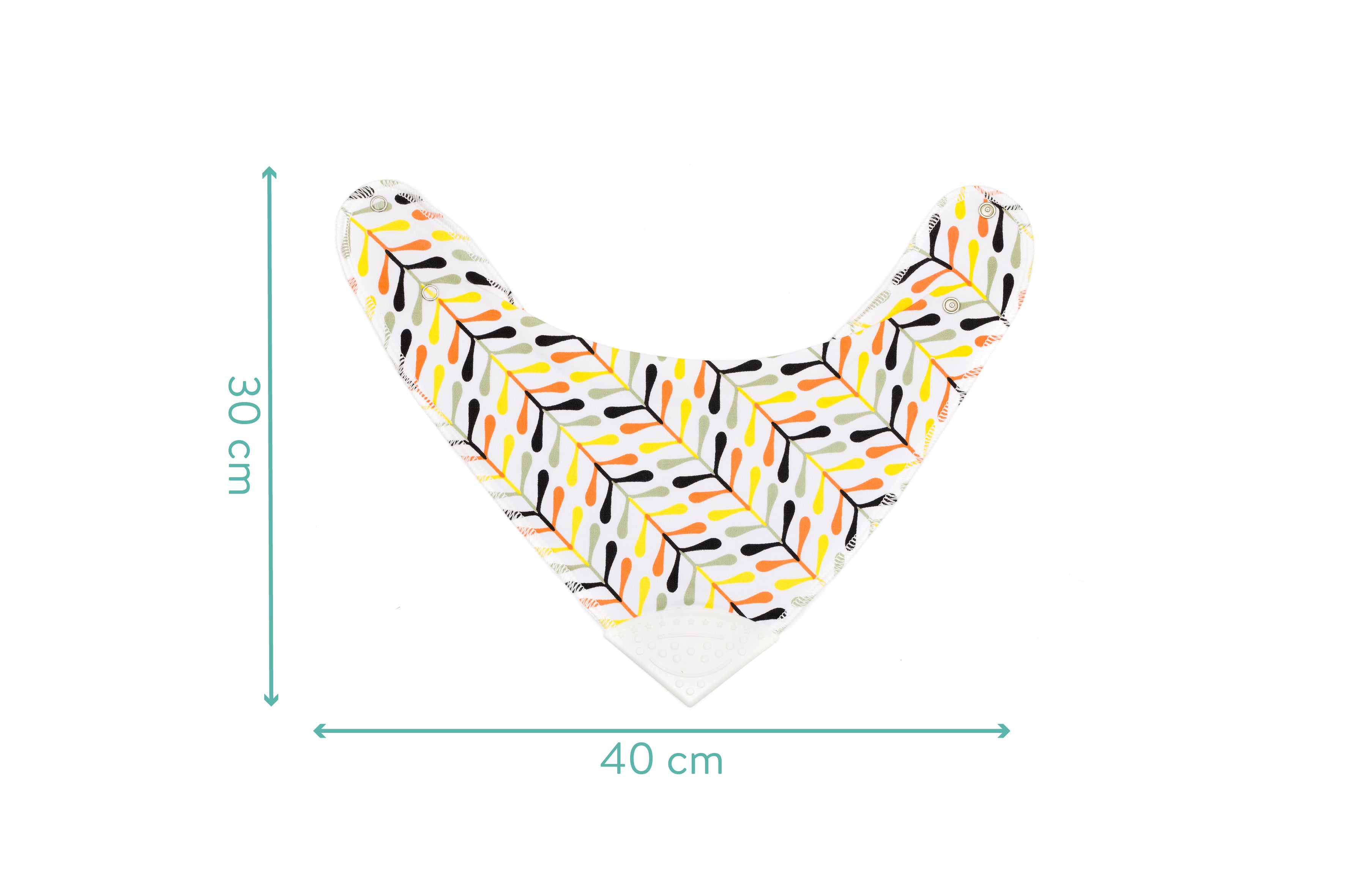 Fillikid Dreieckstuch mit Beissspitze Blätter gelb/orange 2er Pack