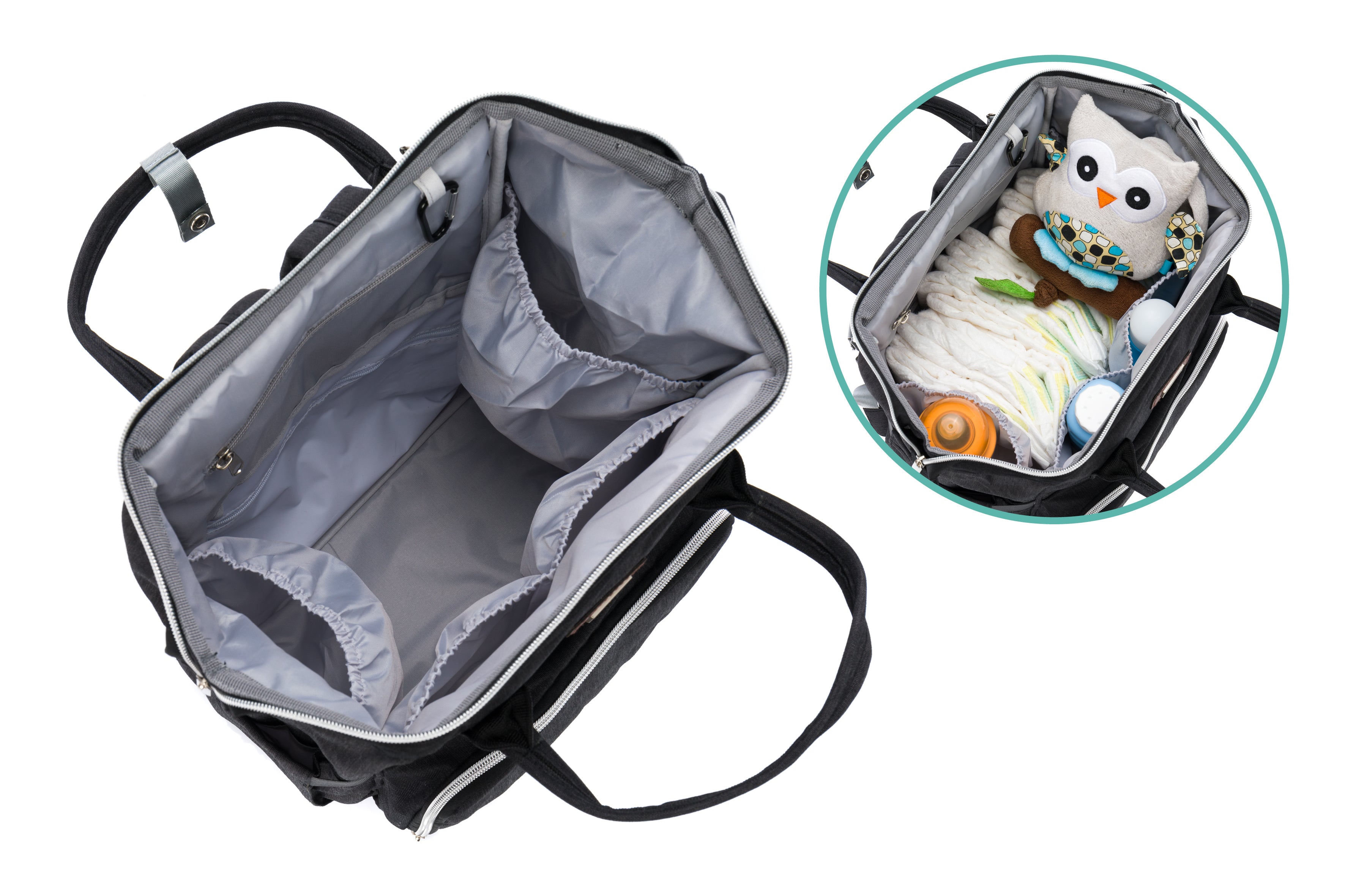 fillikid wanderrucksack Fillikid Wickelrucksack Paris melange schwarz – Margaretha's Bébé- & Kinderparadies AG