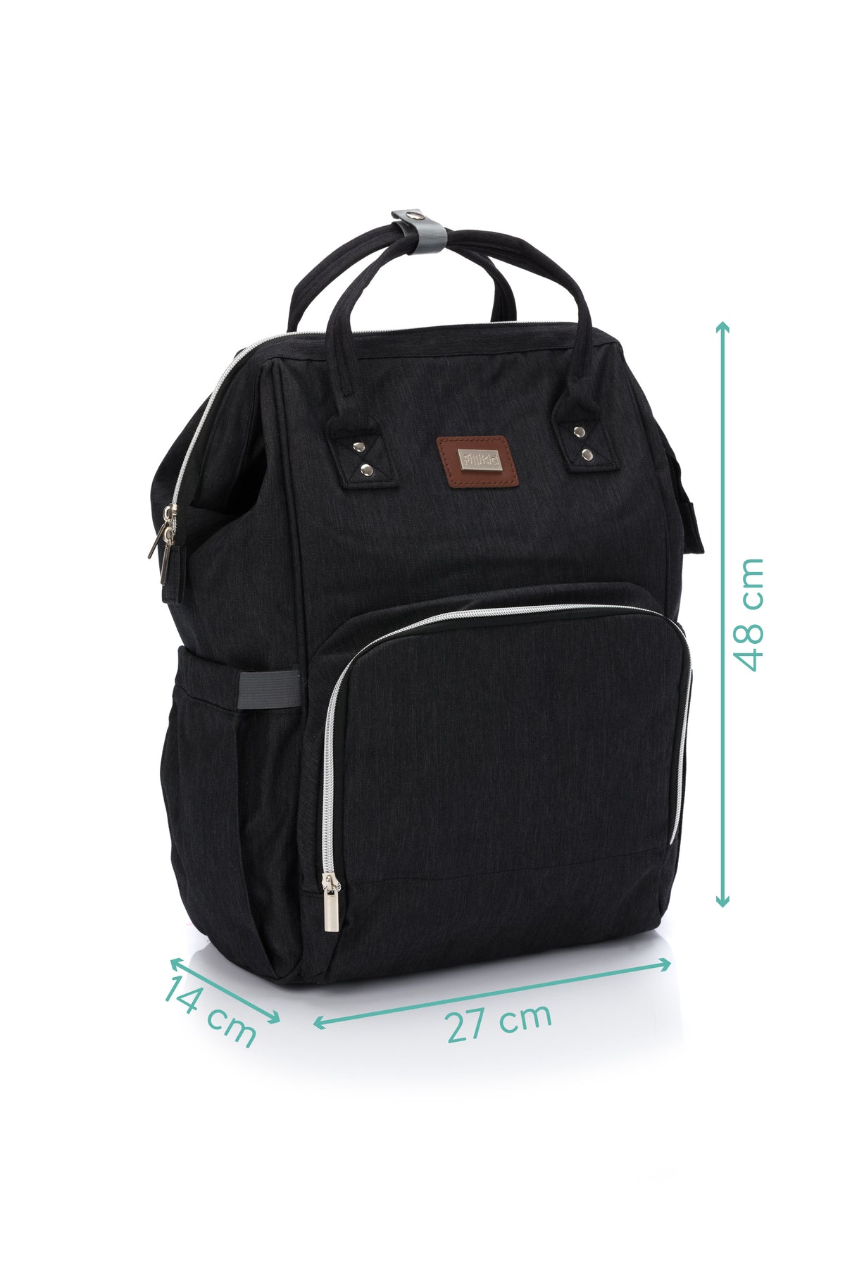 Fillikid Wickelrucksack Paris melange schwarz