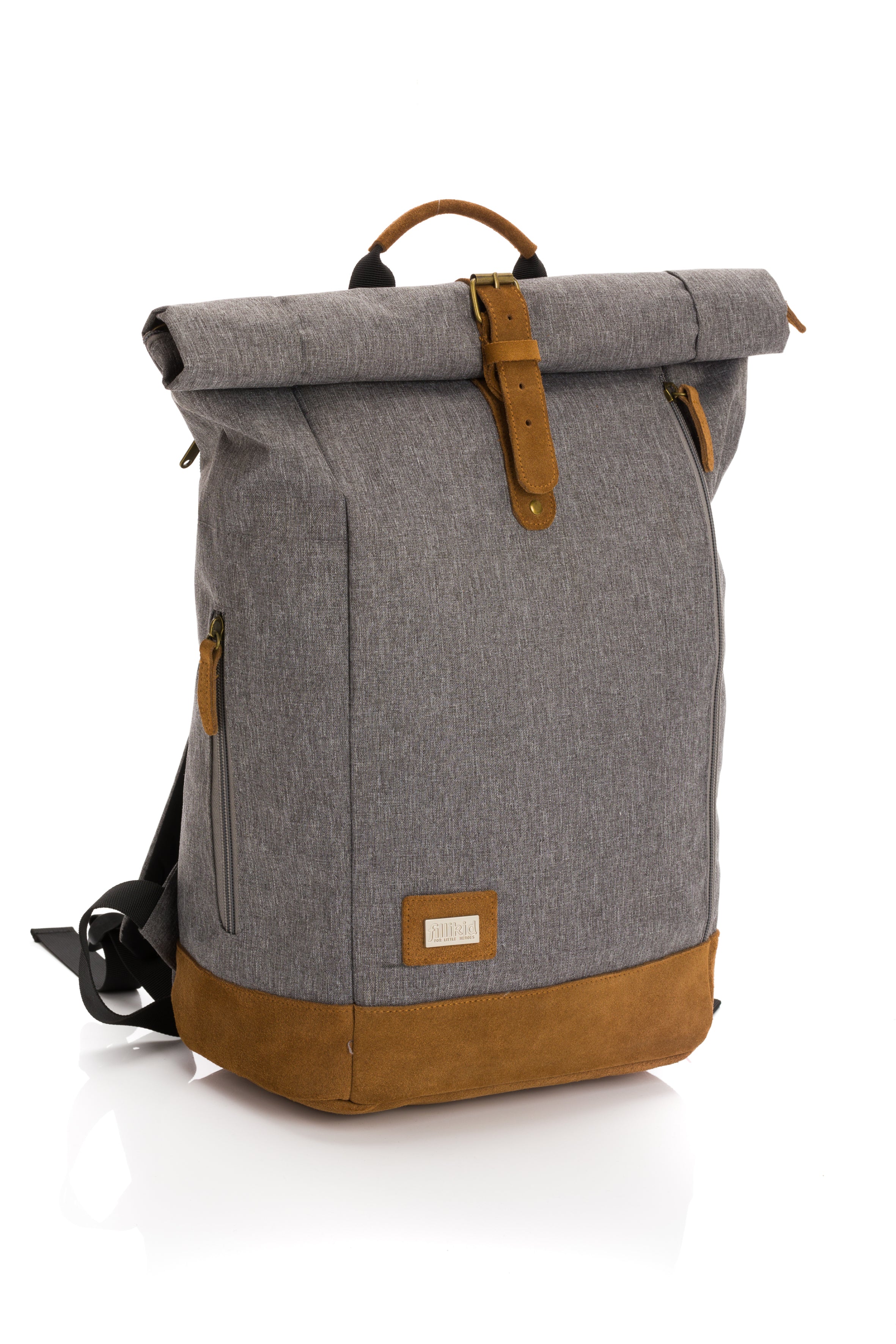 Fillikid Wickelrucksack Berlin mit Echtleder