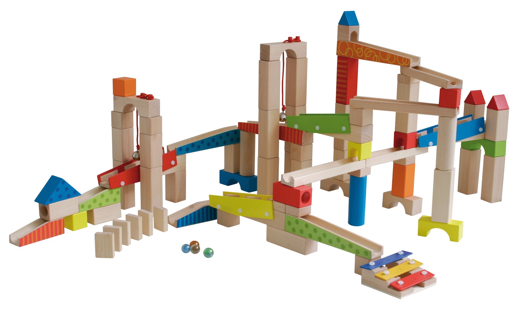 Roba Kugelbahn 100-teilig Bunt