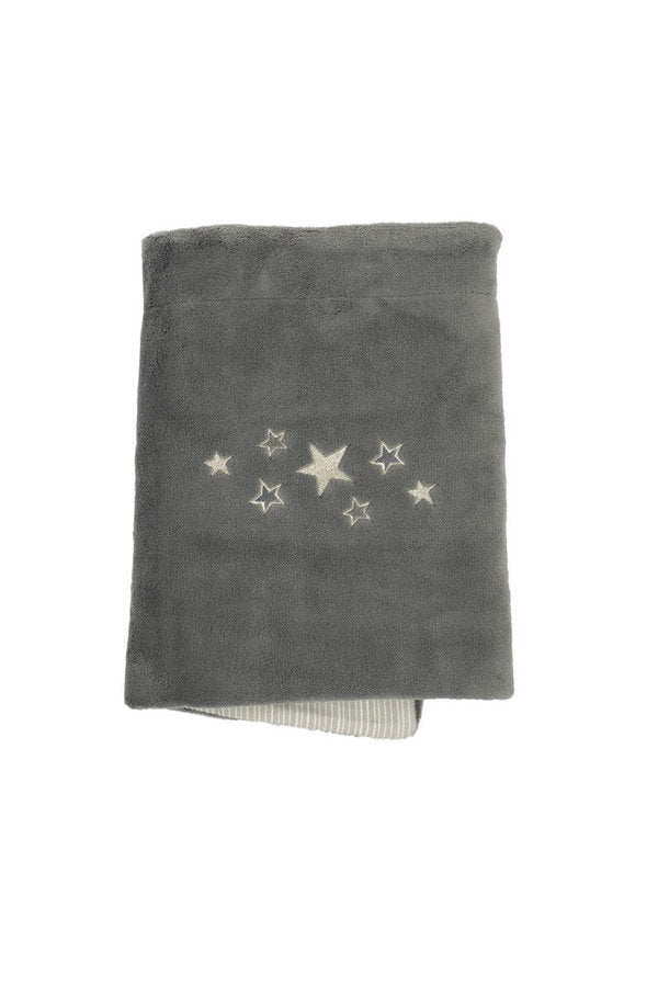 BeBe´s Collection Kuscheldecke Sternchen grau