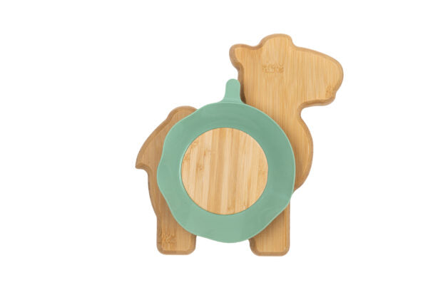 Citron Bamboo Plate Camel mit Saugnapf