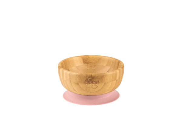 Citron Bamboo Bowl + Löffel mit Saugnapf - Pink
