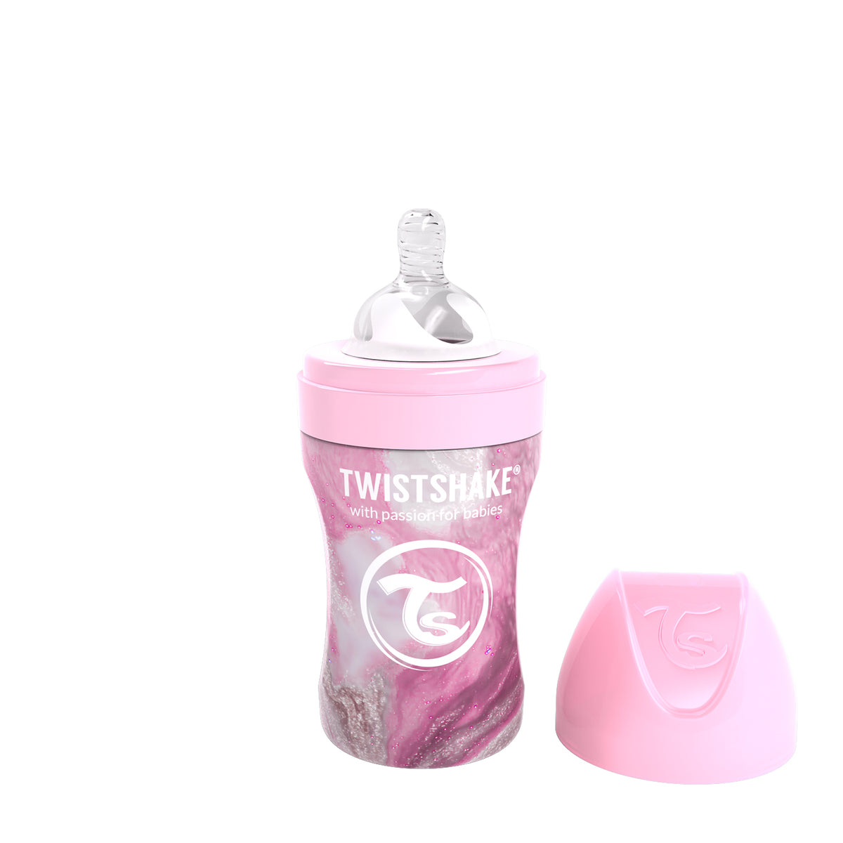 Twistshake Anti Colic Edelstahl Babyflasche