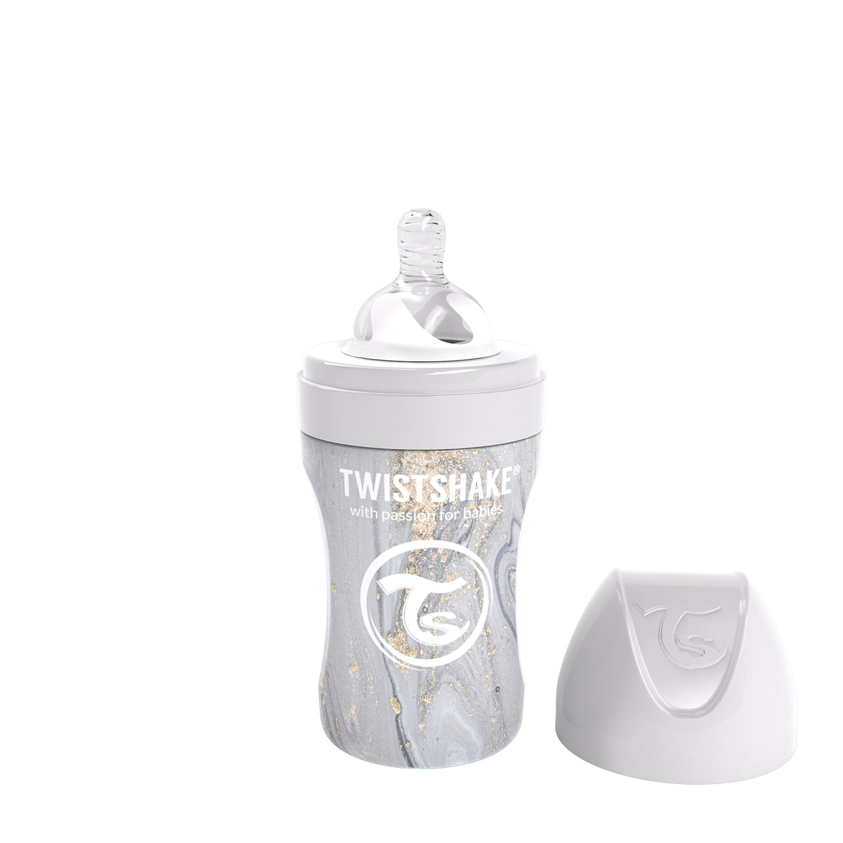 Twistshake Anti Colic Edelstahl Babyflasche