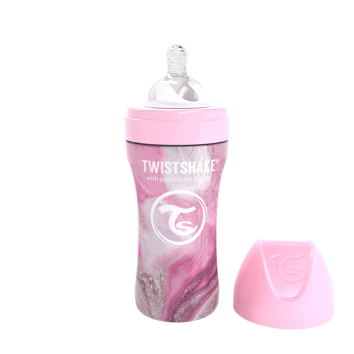 Twistshake Anti Colic Edelstahl Babyflasche