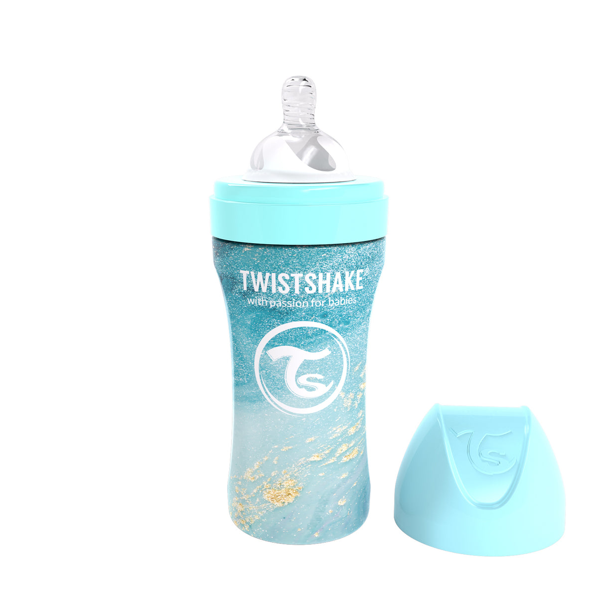 Twistshake Anti Colic Edelstahl Babyflasche