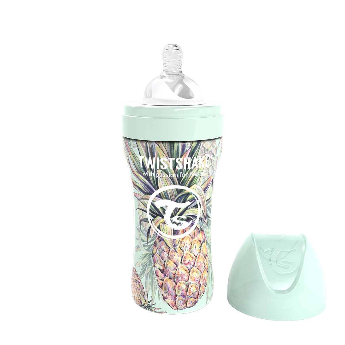 Twistshake Anti Colic Edelstahl Babyflasche