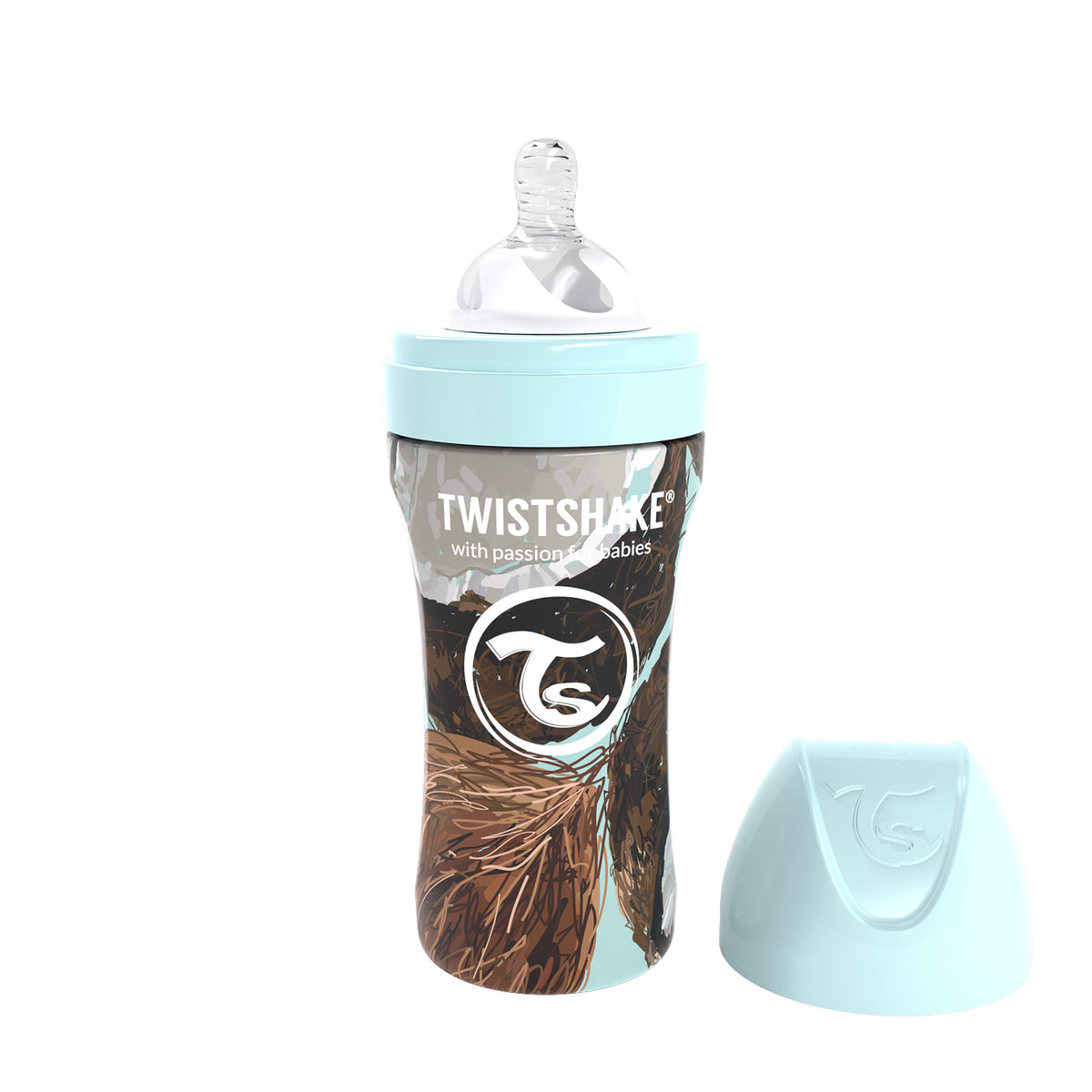 Twistshake Anti Colic Edelstahl Babyflasche