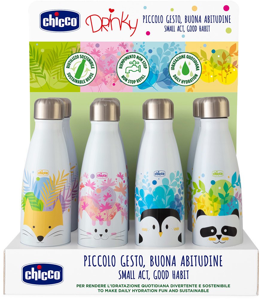 Chicco Inox Flaschen DRINKY 350ml