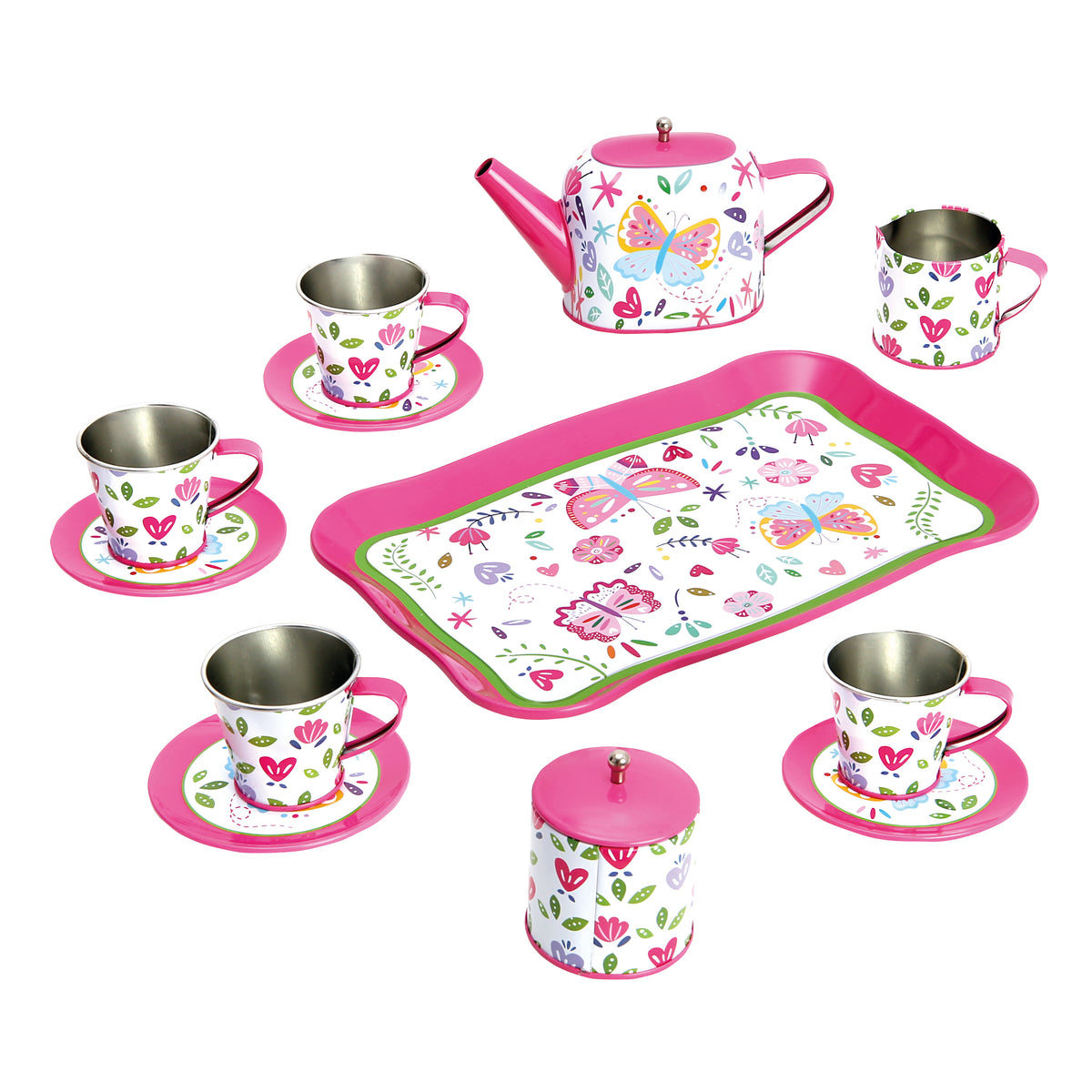 Bino Kinder-Tee-Set, rosa