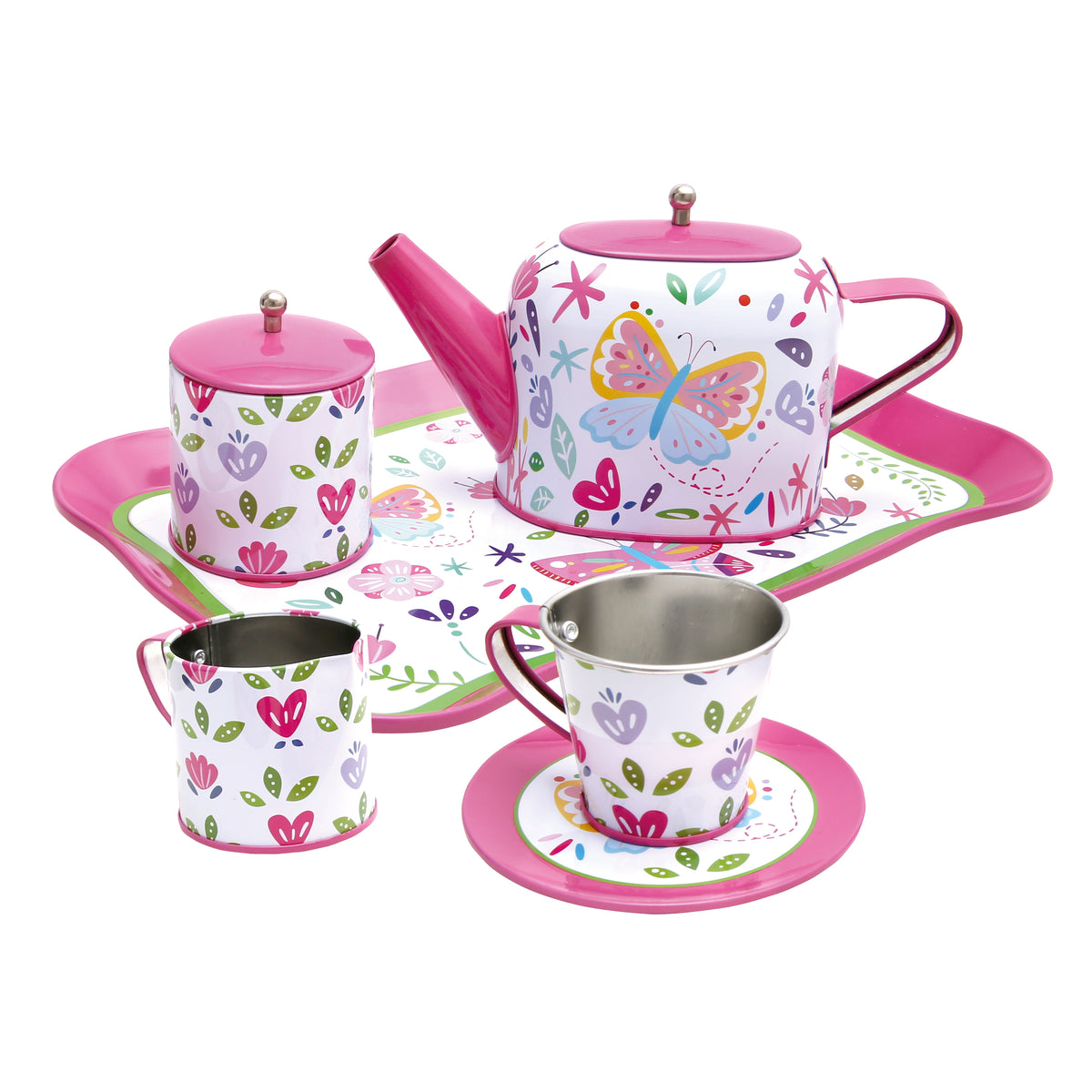 Bino Kinder-Tee-Set, rosa