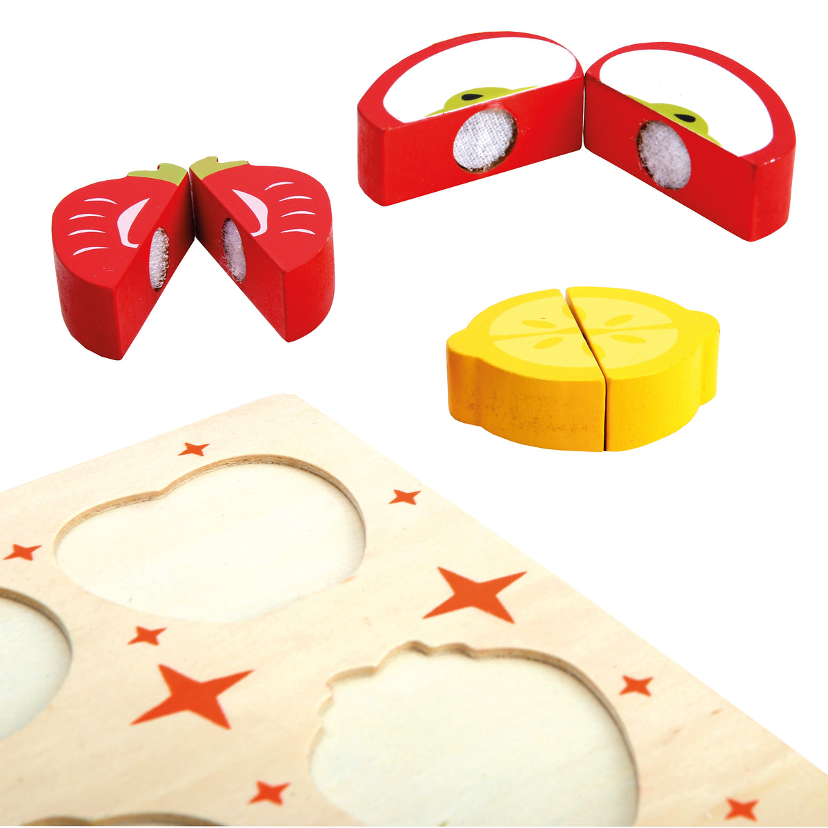 Bino 3D Puzzle Holz, Obst mit Schneidebrett