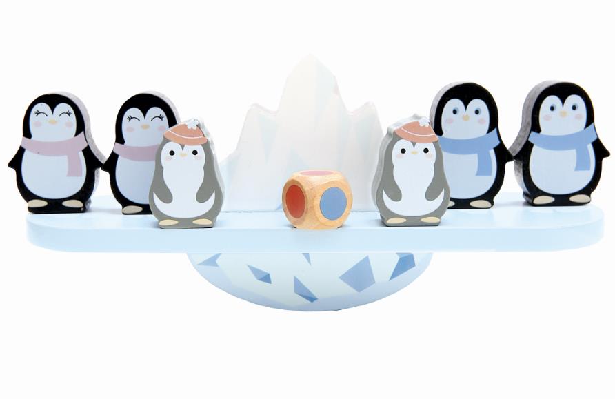 Bino Holz-Balancierspiel, Pinguine