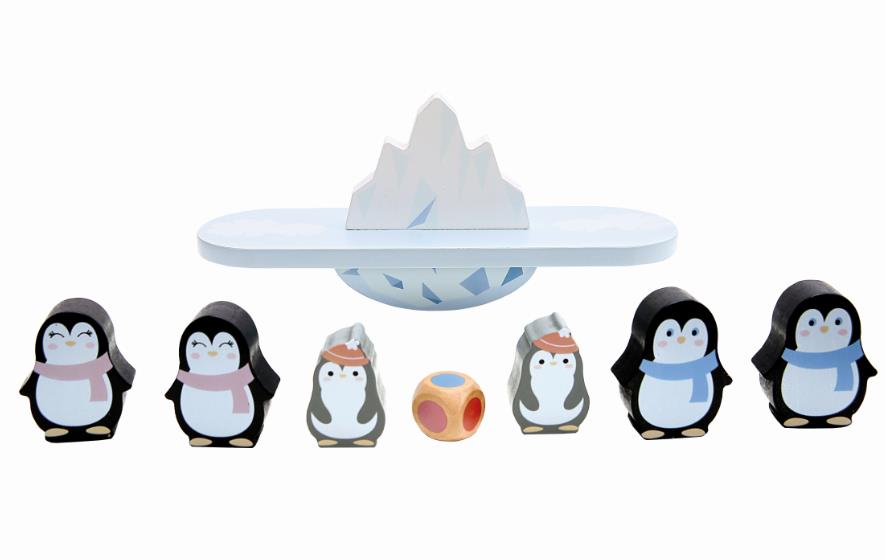Bino Holz-Balancierspiel, Pinguine