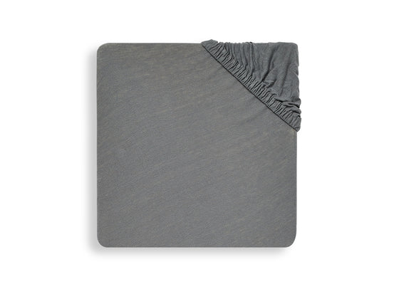 Jollein Spannbettlaken Wiege Jersey 40/50x80/90 cm- Storm Grey