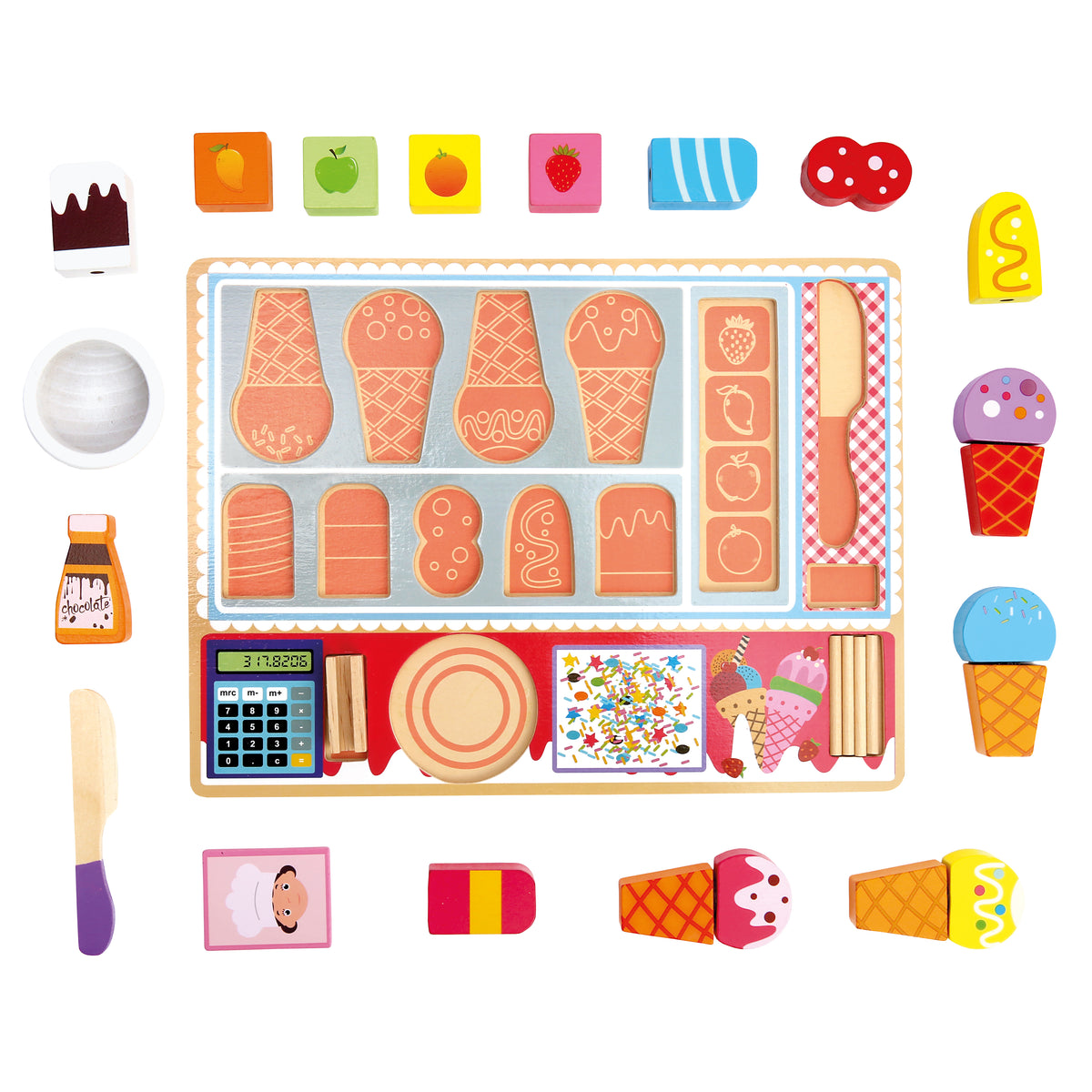 Bino 3D Puzzle Holz, Eisdiele