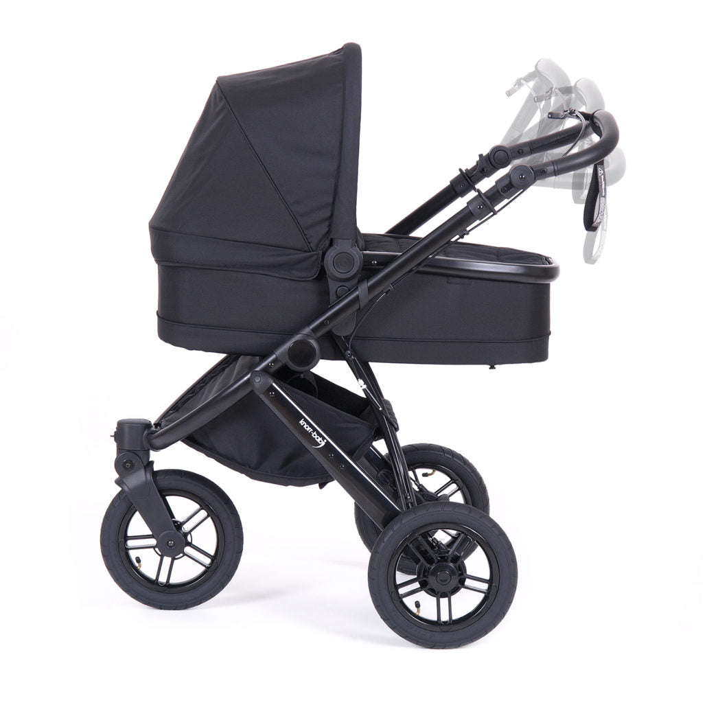 Knorr-Baby Kombi-Kinderwagen BrakeSport 3 mit Handbremse schwarz