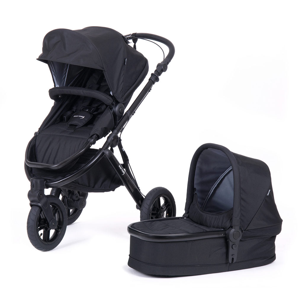 Knorr-Baby Kombi-Kinderwagen BrakeSport 3 mit Handbremse schwarz