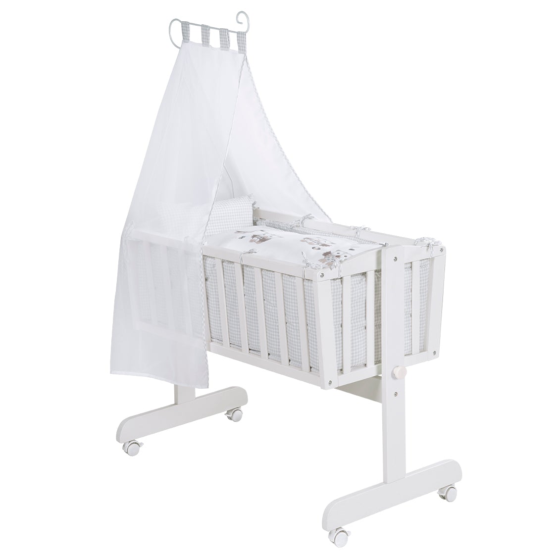 Roba Wiege Eulenbabys Grau